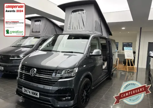 Photo of 2024 74 REG VW T6.1 HIGHLINE 150DSG SWB BARN DOORS – REAR CAMERA – BRAND NEW CAMPERVAN CONVERSION