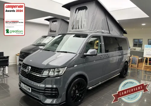 Photo of 2024 74 REG VW T6.1 110PS LWB BARN DOORS – REAR CAMERA, HEATED SEATS, FRONT & REAR SENSORS – BRAND NEW CAMPERVAN CONVERSION