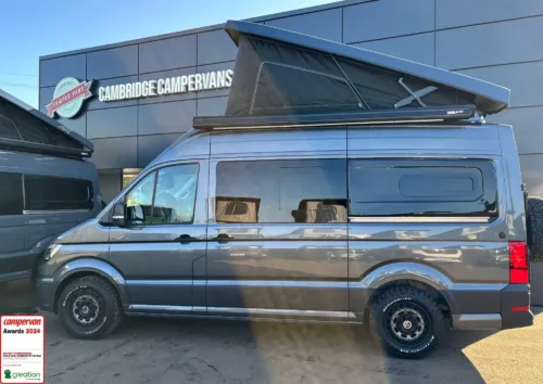 Photo of 2024 74 REG VW CRAFTER CR35 MWB 140PS 8SP AUTO FWD – REAR CAMERA, LED LIGHTS – BRAND NEW ‘EVO KIT’ CONVERSION