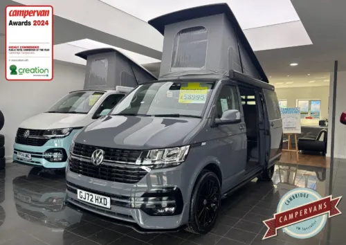 Photo of 2022 72 REG VW T6.1 150DSG HIGHLINE SWB TAILGATE – HEATED SEATS, REAR CAMERA – CAMPERVAN CONVERSION
