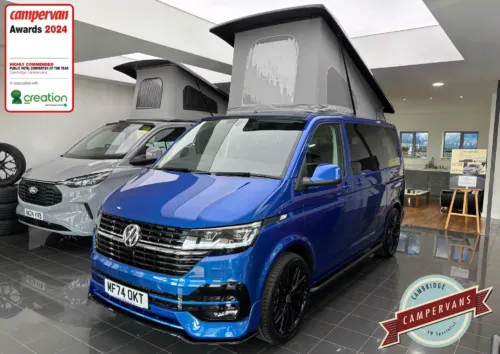 Photo of 2024 24 REG VW T6.1 110PS HIGHLINE SWB TAILGATE – REAR CAMERA, HEATED SEATS LED LIGHTS – BRAND NEW CAMPERVAN CONVERSION
