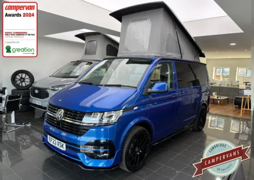 Photo of 2023 23 REG VW T6.1 150DSG HIGHLINE SWB TAILGATE – REAR CAMERA, HEATED SEATS – CAMPERVAN CONVERSION
