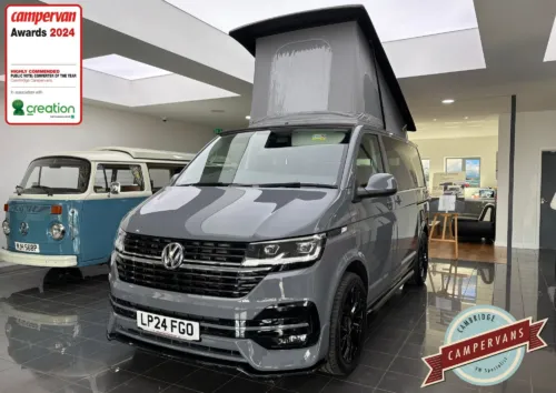 Photo of 2024 24 REG VW T6.1 110PS HIGHLINE SWB TAILGATE – REAR CAMERA, HEATED SEATS, LED LIGHTS – BRAND NEW CAMPERVAN CONVERSION