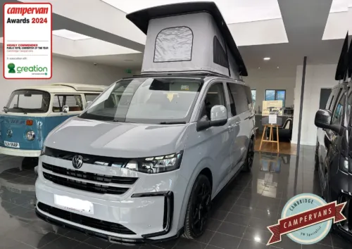 Photo of 2025 25 REG VW T7 150PS 8SP AUTOMATIC COMMERCE PRO SWB TAILGATE – HEATED STEERING WHEEL, LED EXCLUSIVE REAR LIGHTS – BRAND NEW CAMPERVAN CONVERSION