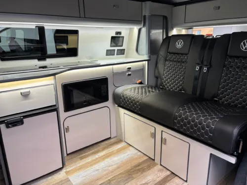 Photo 2 of 2025 25 REG VW T7 110PS 6SP MANUAL COMMERCE PRO SWB TAILGATE – HEATED STEERING WHEEL, LED EXCLUSIVE REAR LIGHTS – BRAND NEW “JOURNEY” CAMPERVAN CONVERSION – FIXED RIB BED