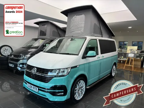 Photo of 2024 24 REG VW T6.1 110PS HIGHLINE SWB BARN DOORS – BRAND NEW CAMPERVAN CONVERSION – FIXED RIB BED