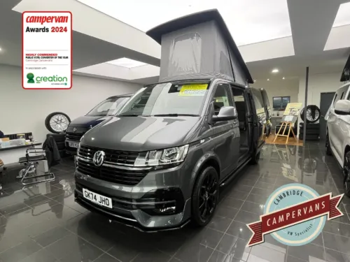 Photo of 2024 74 REG VW T6.1 150DSG HIGHLINE SWB BARN DOORS – BRAND NEW CAMPERVAN CONVERSION – FIXED RIB BED