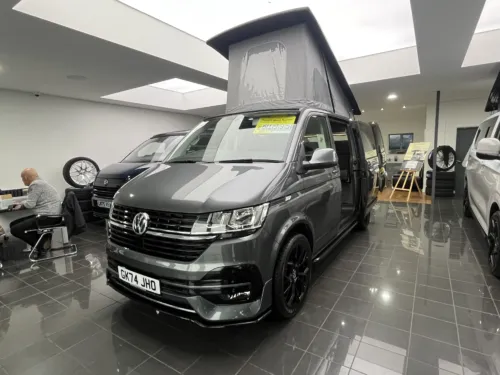 Photo 1 of 2024 74 REG VW T6.1 150DSG HIGHLINE SWB BARN DOORS – BRAND NEW CAMPERVAN CONVERSION – FIXED RIB BED
