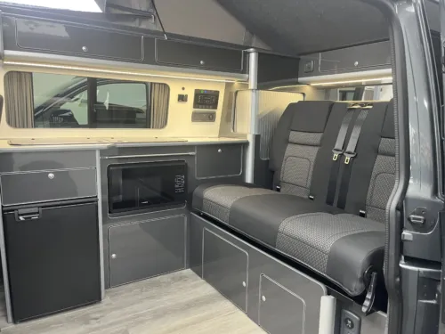 Photo 2 of 2024 74 REG VW T6.1 150DSG HIGHLINE SWB BARN DOORS – BRAND NEW CAMPERVAN CONVERSION – FIXED RIB BED