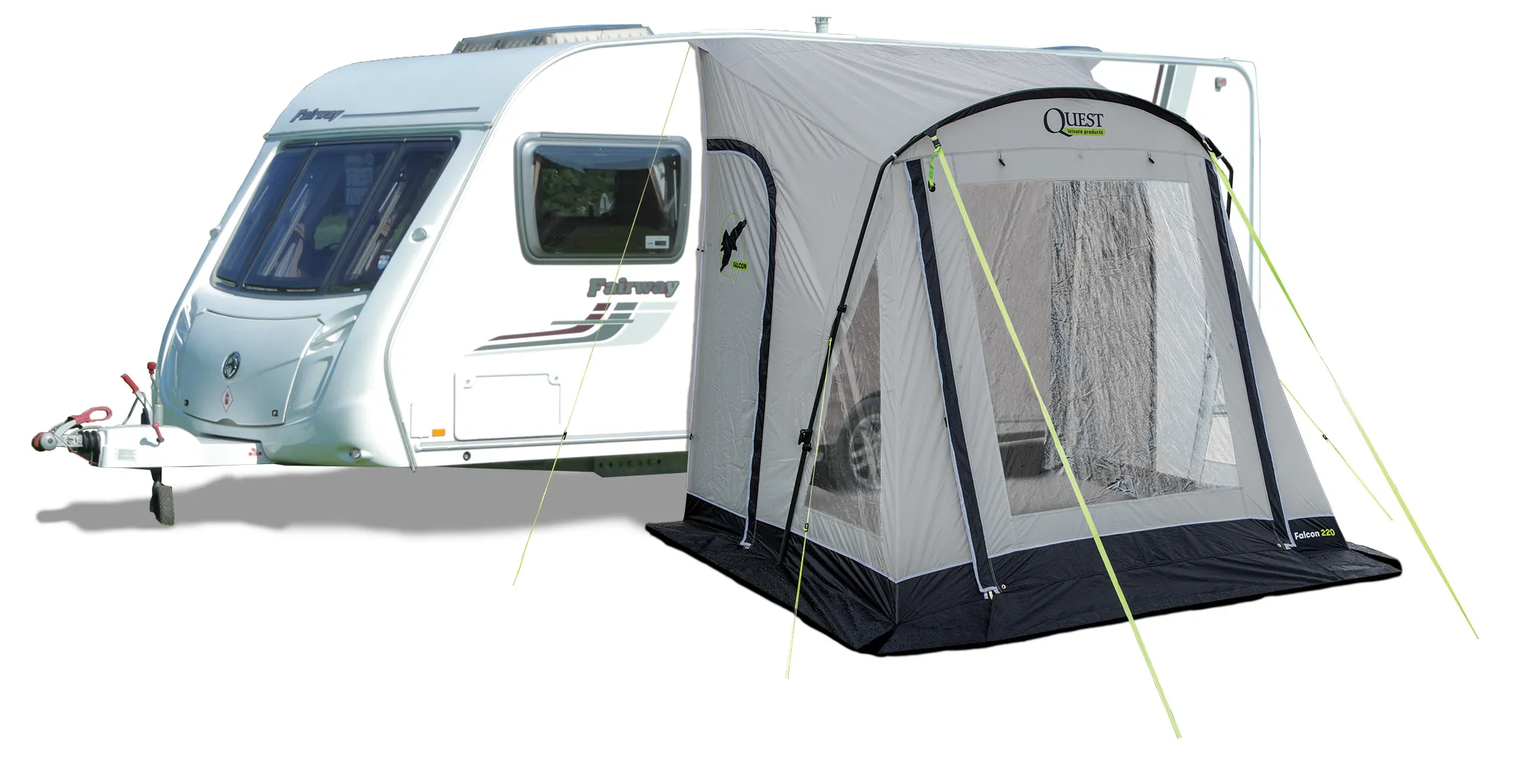 Photo of Falcon Pro 220 Poled Porch Awning (Mid Grey)