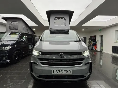 Photo 2 of 2025 75 REG VW T7 170PS 8SP AUTOMATIC COMMERCE PRO SWB BARN DOORS – PARKING PACKAGE PREMIUM PLUS, LED EXCLUSIVE REAR LIGHTS, ‘STYLE’ FRONT SEATS – BRAND NEW CAMPERVAN CONVERSION – FIXED RIB BED