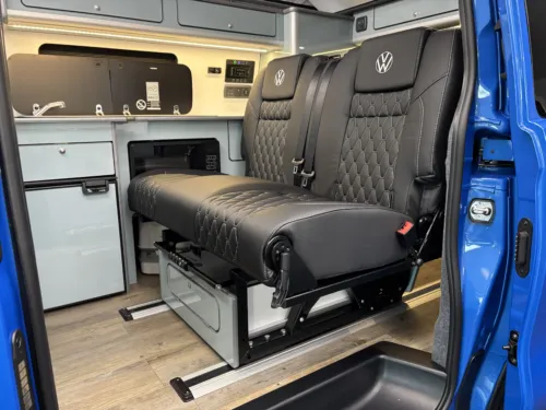 Photo 4 of 2025 25 REG VW T7 110PS 6SP MANUAL COMMERCE PRO SWB TAILGATE – HEATED STEERING WHEEL, LED EXCLUSIVE REAR LIGHTS – BRAND NEW CAMPERVAN CONVERSION – RIB GLIDEMOTION 112CM