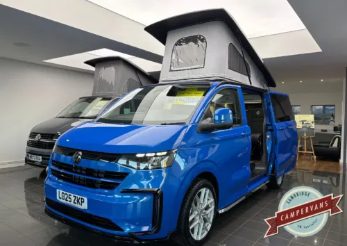 Photo of 2025 25 REG VW T7 110PS 6SP MANUAL COMMERCE PRO SWB TAILGATE – HEATED STEERING WHEEL, LED EXCLUSIVE REAR LIGHTS – BRAND NEW CAMPERVAN CONVERSION – RIB GLIDEMOTION 112CM