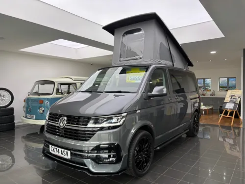 Photo 1 of 2024 74 REG VW T6.1 110PS HIGHLINE SWB TAILGATE – HEATED SEATS, REAR CAMERA, LED LIGHTS – BRAND NEW CAMPERVAN CONVERSION