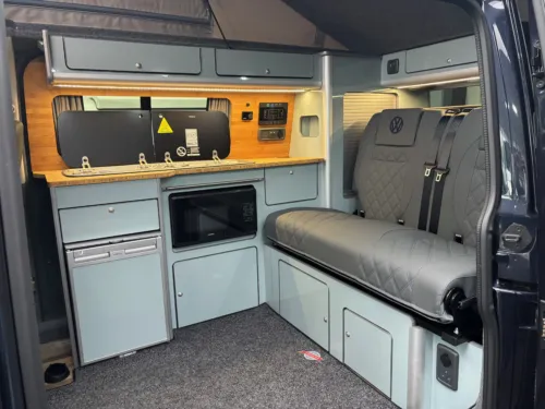 Photo 2 of 2024 24 REG VW T6.1 150DSG SWB HIGHLINE TAILGATE – REAR CAMERA, HEATED SEATS – CAMPERVAN CONVERSION – FIXED RIB BED