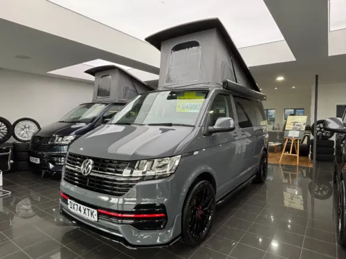 Photo 1 of 2024 74 REG VW T6.1 110PS BUSINESS PACK, SWB, TAILGATE – CAMPERVAN CONVERSION – FIXED RIB BED