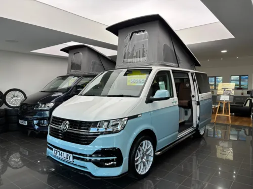 Photo 1 of 2024 74 REG VW T6.1 110PS HIGHLINE, SWB, TAILGATE – REAR CAMERA – BRAND NEW CAMPERVAN CONVERSION – FIXED RIB BED