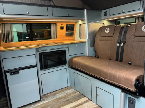 Photo 2 of 2024 74 REG VW T6.1 110PS HIGHLINE, SWB, TAILGATE – REAR CAMERA – BRAND NEW CAMPERVAN CONVERSION – FIXED RIB BED