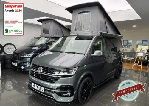 Photo of 2024 74 REG VW T6.1 150DSG HIGHLINE SWB TAILGATE – HEATED SEATS, REAR CAMERA, LED LIGHTS – BRAND NEW CAMPERVAN CONVERSION