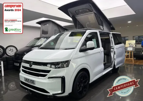Photo of 2025 25 REG VW T7 110PS 6SP MANUAL, SWB, COMMERCE PLUS, BARN DOORS – BRAND NEW CAMPERVAN CONVERSION