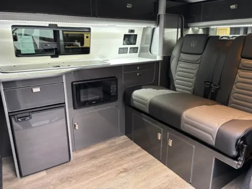 Photo 2 of 2025 75 REG VW T7 170PS 8SP AUTOMATIC COMMERCE PRO SWB BARN DOORS – PARKING PACKAGE PREMIUM PLUS, LED EXCLUSIVE REAR LIGHTS, ‘STYLE’ FRONT SEATS – BRAND NEW ‘JOURNEY’ CAMPERVAN CONVERSION – FIXED RIB BED