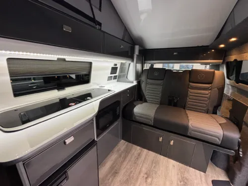 Photo 5 of 2025 75 REG VW T7 170PS 8SP AUTOMATIC COMMERCE PRO SWB BARN DOORS – PARKING PACKAGE PREMIUM PLUS, LED EXCLUSIVE REAR LIGHTS, ‘STYLE’ FRONT SEATS – BRAND NEW ‘JOURNEY’ CAMPERVAN CONVERSION – FIXED RIB BED