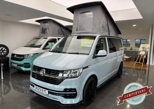 Photo of 2023 23 REG VW T6.1 150DSG SWB TAILGATE – T30, REAR CAMERA, CARPETED CAB – CAMPERVAN CONVERSION