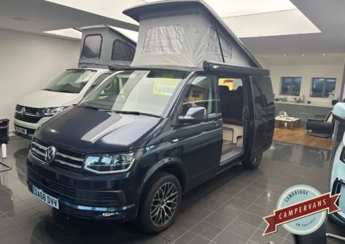 Photo of 2018 68 REG T6 102PS 5 SPEED MANUAL SWB TAILGATE GLAZED CAMPERKING CONVERSION STARLIGHT BLUE