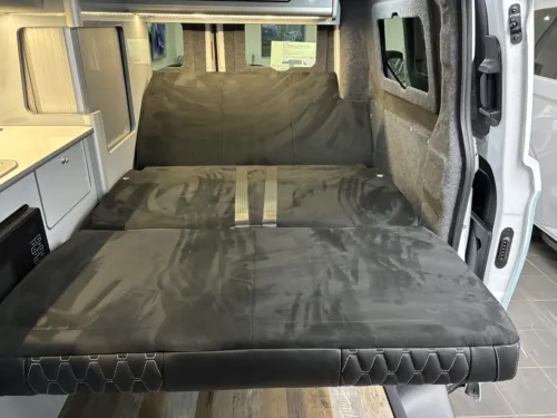 Photo 5 of 2025 75 REG VW T7 150PS 8SP AUTO COMMERCE SWB BARN DOORS – TWO TONE CLEAR WHITE/STONE BLUE – BRAND NEW CAMPERVAN CONVERSION – FIXED RIB BED