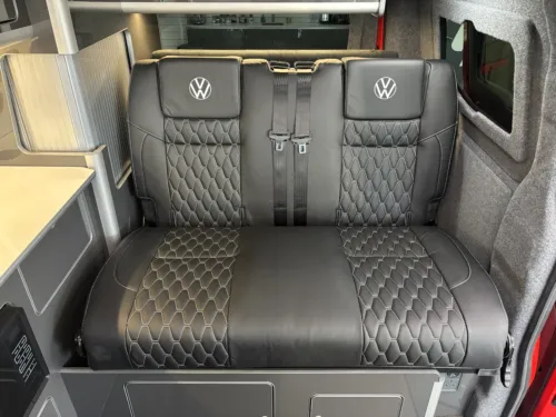Photo 3 of 2025 75 REG VW T7 110PS 6SP MANUAL COMMERCE PRO SWB TAILGATE – HEATED STEERING WHEEL, LED EXCLUSIVE REAR LIGHTS – BRAND NEW CAMPERVAN CONVERSION – FIXED RIB BED