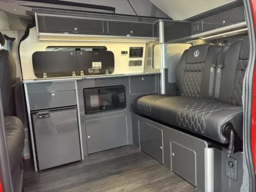 Photo 2 of 2025 75 REG VW T7 110PS 6SP MANUAL COMMERCE PRO SWB TAILGATE – HEATED STEERING WHEEL, LED EXCLUSIVE REAR LIGHTS – BRAND NEW CAMPERVAN CONVERSION – FIXED RIB BED