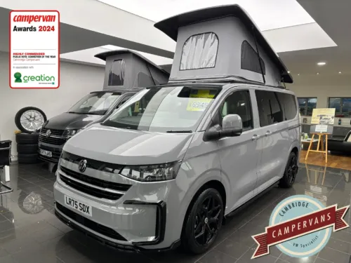 Photo of 2025 75 REG VW T7 170PS 8SP AUTOMATIC COMMERCE PRO SWB BARN DOORS – PARKING PACKAGE PREMIUM PLUS, LED EXCLUSIVE REAR LIGHTS, ‘STYLE’ FRONT SEATS – BRAND NEW ‘JOURNEY’ CAMPERVAN CONVERSION – FIXED RIB BED