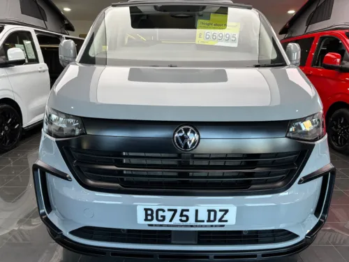 Photo 3 of 2025 75 REG VW T7 150PS 8SP AUTOMATIC COMMERCE PRO SWB TAILGATE – HEATED STEERING WHEEL, LED EXCLUSIVE REAR LIGHTS, ‘STYLE’ FRONT SEATS – BRAND NEW CAMPERVAN CONVERSION – FIXED RIB BED