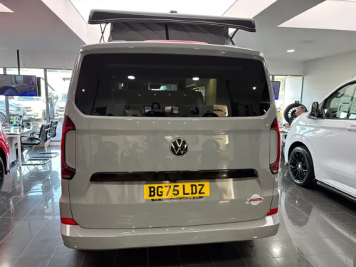 Photo 5 of 2025 75 REG VW T7 150PS 8SP AUTOMATIC COMMERCE PRO SWB TAILGATE – HEATED STEERING WHEEL, LED EXCLUSIVE REAR LIGHTS, ‘STYLE’ FRONT SEATS – BRAND NEW CAMPERVAN CONVERSION – FIXED RIB BED