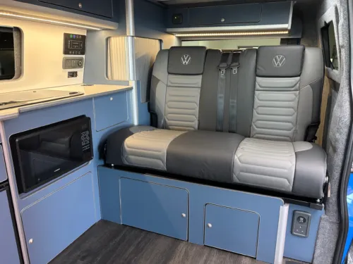 Photo 4 of 2025 75 REG VW T7 150PS 8SP AUTOMATIC COMMERCE PRO SWB TAILGATE – LED EXCLUSIVE REAR LIGHTS, ‘STYLE’ FRONT SEATS – BRAND NEW CAMPERVAN CONVERSION – FIXED RIB BED