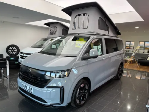 Photo 1 of 2025 75 REG VW T7 150PS 8SP AUTOMATIC COMMERCE PRO SWB TAILGATE – HEATED STEERING WHEEL, LED EXCLUSIVE REAR LIGHTS, ‘STYLE’ FRONT SEATS – BRAND NEW CAMPERVAN CONVERSION – FIXED RIB BED
