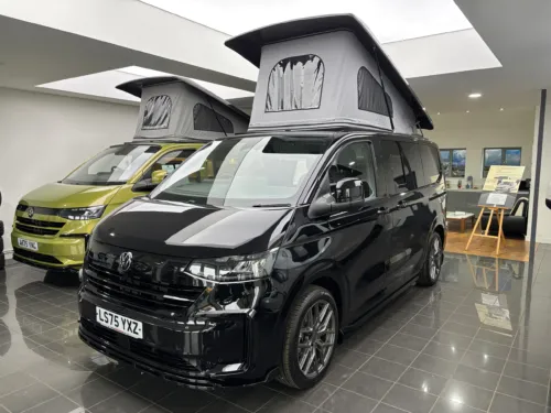 Photo 1 of 2025 75 REG VW T7 110PS 6SP MANUAL COMMERCE PRO SWB TAILGATE – HEATED STEERING WHEEL, LED EXCLUSIVE REAR LIGHTS – BRAND NEW “JOURNEY” CAMPERVAN CONVERSION – FIXED RIB BED