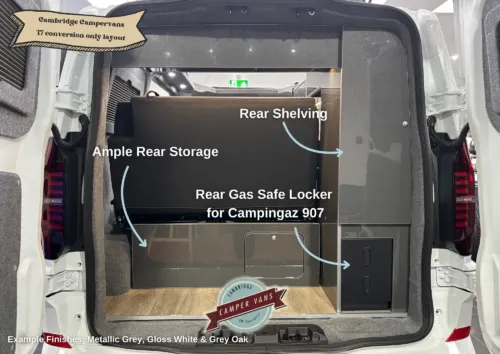 Photo 2 of OPTON 3: CAMPERVAN CONVERSION FOR YOUR VW T7 SWB WITH FIXED RIB BED