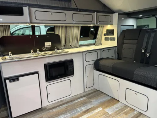 Photo 2 of 2024 73 REG VW T6.1 110PS BUSINESS PACK LWB, BARN DOORS – BRAND NEW CAMPERVAN CONVERSION – FIXED RIB BED