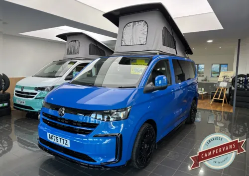 Photo of 2025 75 REG VW T7 150PS 8SP AUTOMATIC COMMERCE PRO SWB BARN DOORS – LED EXCLUSIVE REAR LIGHTS, HEATED STEERING WHEEL – BRAND NEW CAMPERVAN CONVERSION – FIXED RIB BED