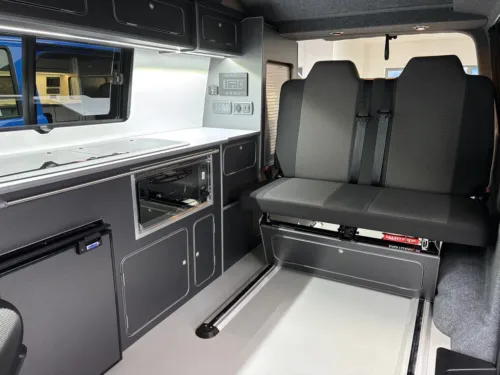 Photo 3 of 2021 71 REG VW T6.1 HIGHLINE 150DSG SWB TAILGATE – REAR CAMERA, CARPETED CAB – CAMPERVAN CONVERSION – SMARTBED EVOLUTION R