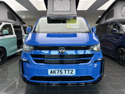 Photo 1 of 2025 75 REG VW T7 150PS 8SP AUTOMATIC COMMERCE PRO SWB BARN DOORS – LED EXCLUSIVE REAR LIGHTS, HEATED STEERING WHEEL – BRAND NEW CAMPERVAN CONVERSION – FIXED RIB BED