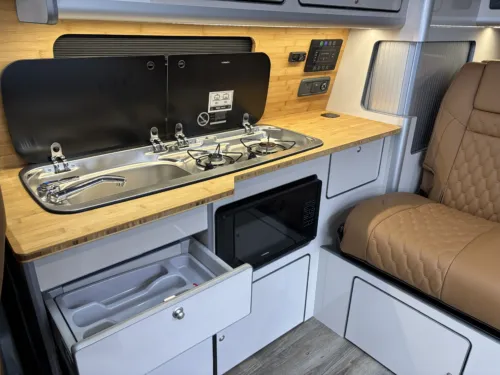 Photo 5 of 2026 75 REG VW T7 110PS 6SP MANUAL COMMERCE PRO SWB TAILGATE – HEATED STEERING WHEEL, LED EXCLUSIVE REAR LIGHTS – BRAND NEW CAMPERVAN CONVERSION – FIXED RIB BED