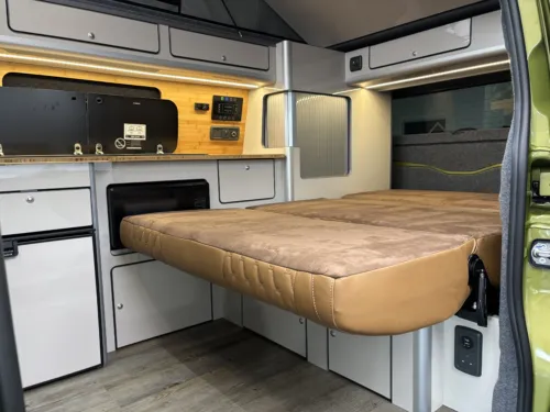 Photo 4 of 2026 75 REG VW T7 110PS 6SP MANUAL COMMERCE PRO SWB TAILGATE – HEATED STEERING WHEEL, LED EXCLUSIVE REAR LIGHTS – BRAND NEW CAMPERVAN CONVERSION – FIXED RIB BED
