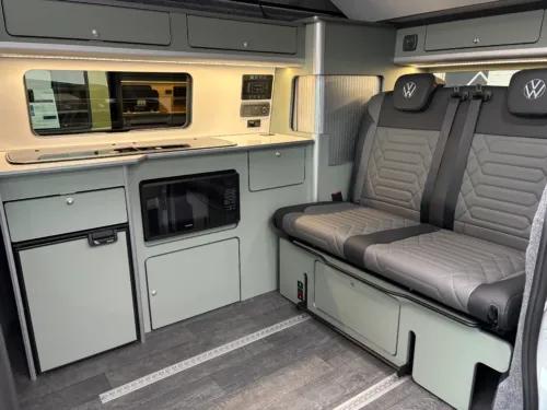 Photo 3 of 2025 75 REG VW T7 150PS 8SP AUTO COMMERCE PRO SWB TAILGATE – ‘STYLE’ FRONT SEATS – BRAND NEW CAMPERVAN CONVERSION – MOBIFRAME 112CM SLIDING BED