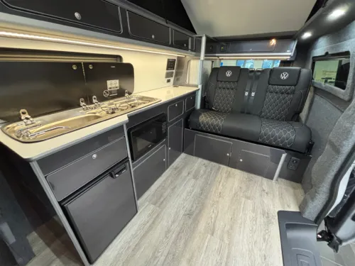 Photo 3 of 2026 75 REG VW T7 150PS 8SP AUTOMATIC COMMERCE PLUS LWB TAILGATE – HEATED WINDSCREEN, CONNECTIVITY PACKAGE – BRAND NEW CAMPERVAN CONVERSION – FIXED RIB BED