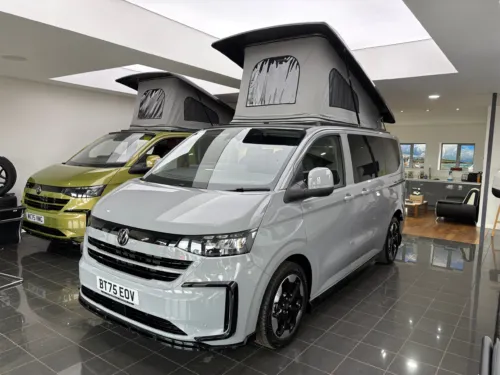 Photo 1 of 2025 75 REG VW T7 150PS 8SP AUTOMATIC COMMERCE PRO SWB TAILGATE – HEATED STEERING WHEEL, LED EXCLUSIVE REAR LIGHTS, ‘STYLE’ FRONT SEATS – BRAND NEW CAMPERVAN CONVERSION – FIXED RIB BED