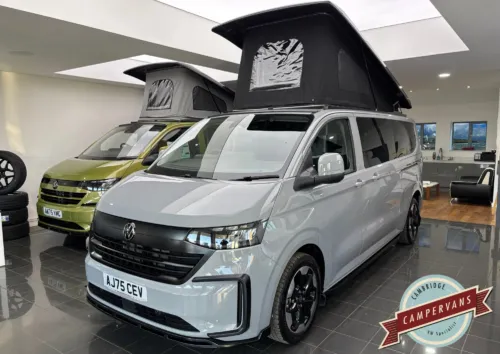 Photo of 2026 75 REG VW T7 150PS 8SP AUTOMATIC COMMERCE PLUS LWB TAILGATE – HEATED WINDSCREEN, CONNECTIVITY PACKAGE – BRAND NEW CAMPERVAN CONVERSION – FIXED RIB BED