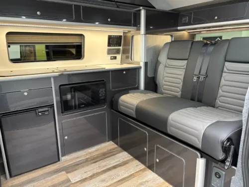 Photo 2 of 2025 75 REG VW T7 150PS 8SP AUTOMATIC COMMERCE PRO SWB TAILGATE – HEATED STEERING WHEEL, LED EXCLUSIVE REAR LIGHTS, ‘STYLE’ FRONT SEATS – BRAND NEW CAMPERVAN CONVERSION – FIXED RIB BED