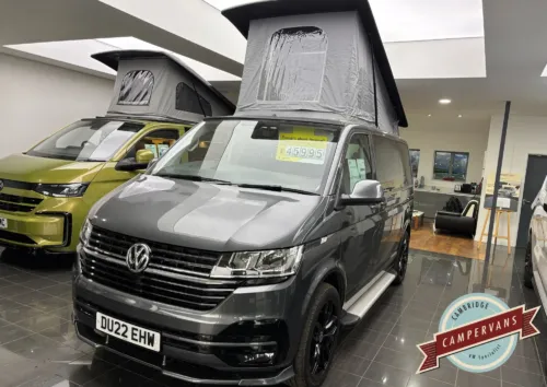 Photo of 2022 22 REG VW T6.1 110PS HIGHLINE SWB, TAILGATE – REAR CAMERA – CAMPERVAN CONVERSION